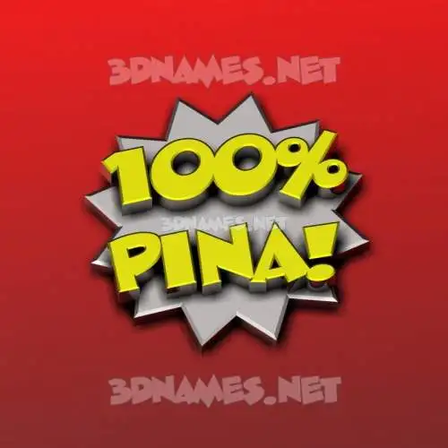 pina in 100 Percent style - 3D name wallpaper pina in 100 Percent style - 3D name wallpaper