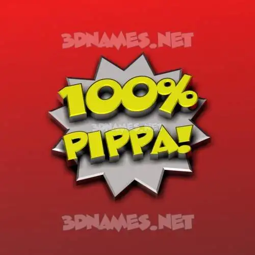 pippa in 100 Percent style - 3D name wallpaper pippa in 100 Percent style - 3D name wallpaper