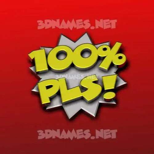 pls in 100 Percent style - 3D name wallpaper pls in 100 Percent style - 3D name wallpaper