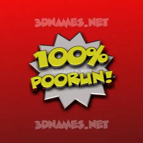 poorun in 100 Percent style - 3D name wallpaper poorun in 100 Percent style - 3D name wallpaper