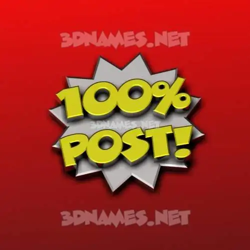 post in 100 Percent style - 3D name wallpaper post in 100 Percent style - 3D name wallpaper