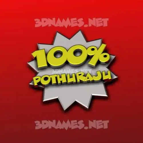 pothuraju in 100 Percent style - 3D name wallpaper pothuraju in 100 Percent style - 3D name wallpaper