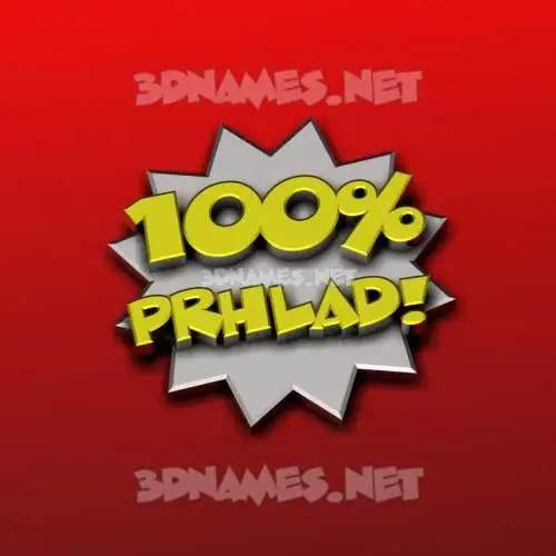 prhlad in 100 Percent style - 3D name wallpaper