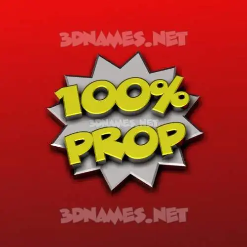 prop in 100 Percent style - 3D name wallpaper prop in 100 Percent style - 3D name wallpaper