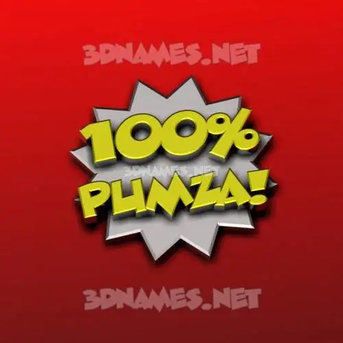 pumza in 100 Percent style - 3D name wallpaper pumza in 100 Percent style - 3D name wallpaper