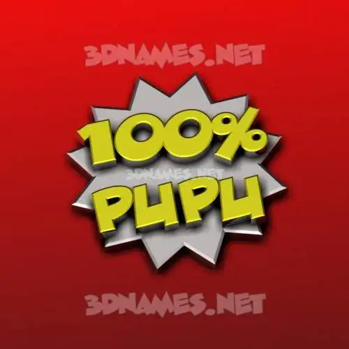 pupu in 100 Percent style - 3D name wallpaper pupu in 100 Percent style - 3D name wallpaper