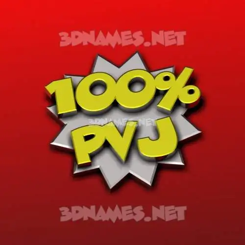 pvj in 100 Percent style - 3D name wallpaper pvj in 100 Percent style - 3D name wallpaper