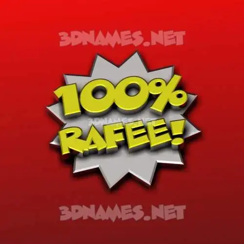 rafee in 100 Percent style - 3D name wallpaper rafee in 100 Percent style - 3D name wallpaper