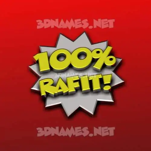 rafit in 100 Percent style - 3D name wallpaper rafit in 100 Percent style - 3D name wallpaper