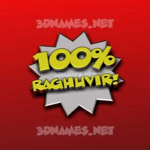 raghuvir in 100 Percent style - 3D name wallpaper raghuvir in 100 Percent style - 3D name wallpaper