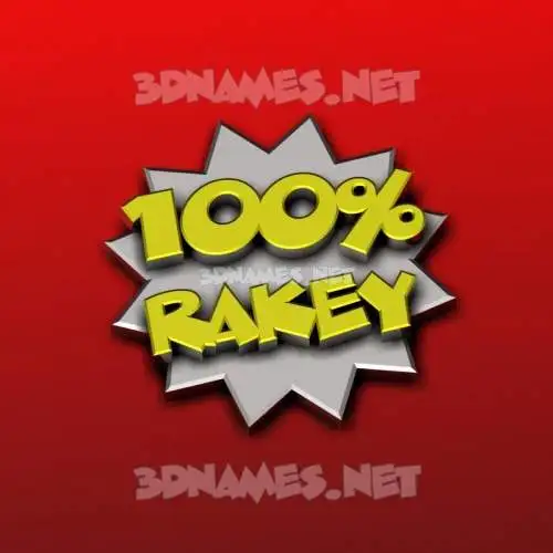 rakey in 100 Percent style - 3D name wallpaper rakey in 100 Percent style - 3D name wallpaper