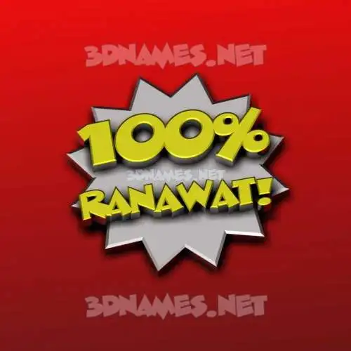 ranawat in 100 Percent style - 3D name wallpaper ranawat in 100 Percent style - 3D name wallpaper