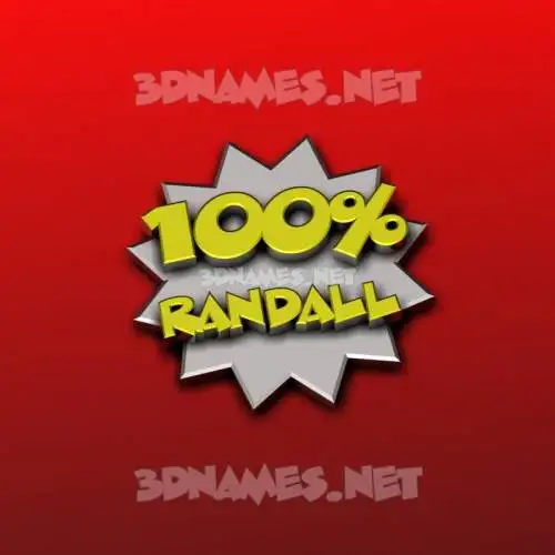 randall in 100 Percent style - 3D name wallpaper randall in 100 Percent style - 3D name wallpaper