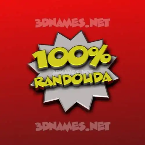 randouda in 100 Percent style - 3D name wallpaper randouda in 100 Percent style - 3D name wallpaper