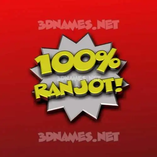 ranjot in 100 Percent style - 3D name wallpaper ranjot in 100 Percent style - 3D name wallpaper