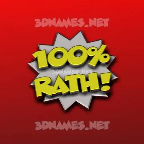 rath in 100 Percent style - 3D name wallpaper rath in 100 Percent style - 3D name wallpaper