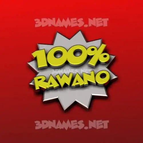 rawano in 100 Percent style - 3D name wallpaper rawano in 100 Percent style - 3D name wallpaper