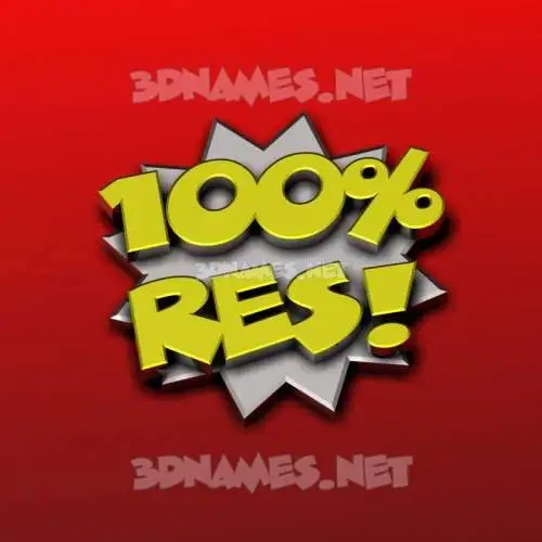 res in 100 Percent style - 3D name wallpaper res in 100 Percent style - 3D name wallpaper