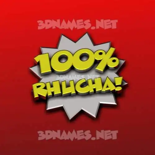 rhucha in 100 Percent style - 3D name wallpaper rhucha in 100 Percent style - 3D name wallpaper