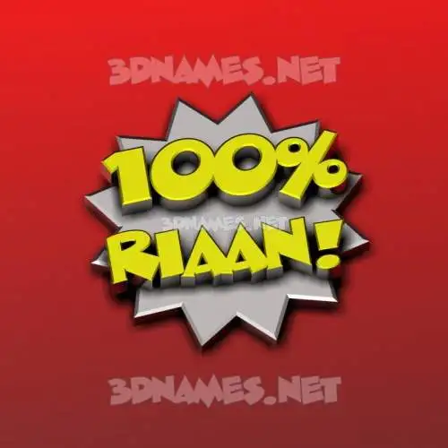 riaan in 100 Percent style - 3D name wallpaper riaan in 100 Percent style - 3D name wallpaper