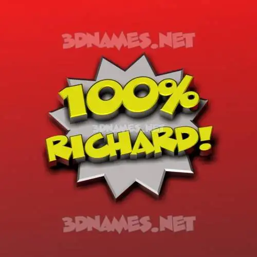 richard in 100 Percent style - 3D name wallpaper richard in 100 Percent style - 3D name wallpaper