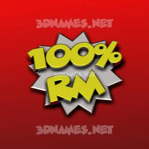 rm in 100 Percent style - 3D name wallpaper rm in 100 Percent style - 3D name wallpaper