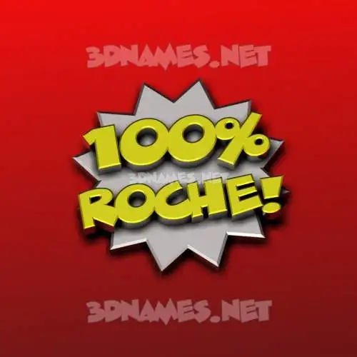 roche in 100 Percent style - 3D name wallpaper roche in 100 Percent style - 3D name wallpaper