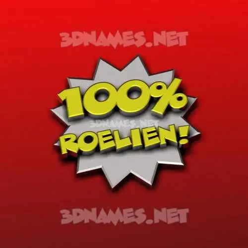 roelien in 100 Percent style - 3D name wallpaper roelien in 100 Percent style - 3D name wallpaper