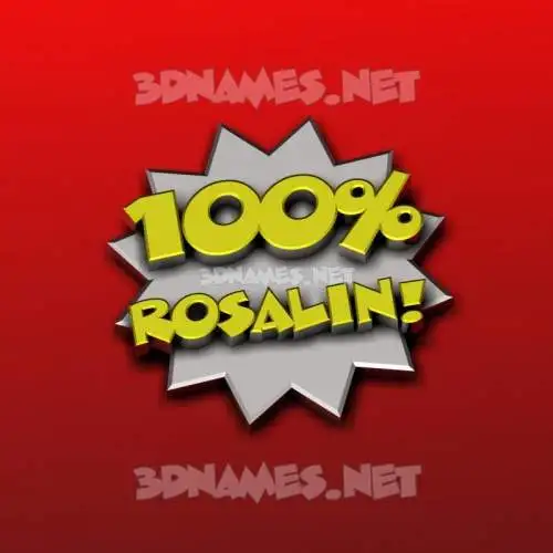 rosalin in 100 Percent style - 3D name wallpaper rosalin in 100 Percent style - 3D name wallpaper
