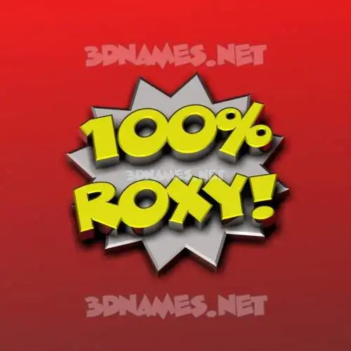 roxy in 100 Percent style - 3D name wallpaper roxy in 100 Percent style - 3D name wallpaper