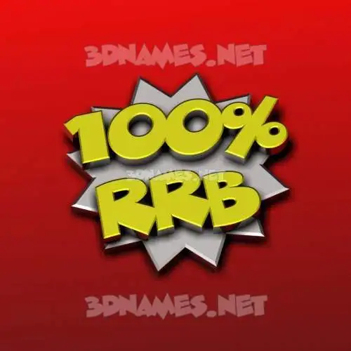 rrb in 100 Percent style - 3D name wallpaper rrb in 100 Percent style - 3D name wallpaper