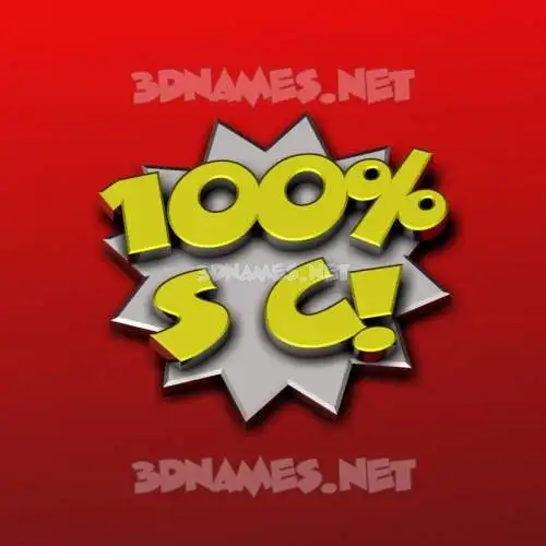 s c in 100 Percent style - 3D name wallpaper s c in 100 Percent style - 3D name wallpaper