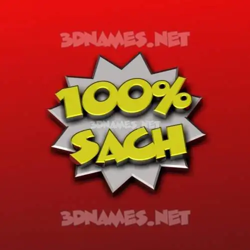 sach in 100 Percent style - 3D name wallpaper sach in 100 Percent style - 3D name wallpaper