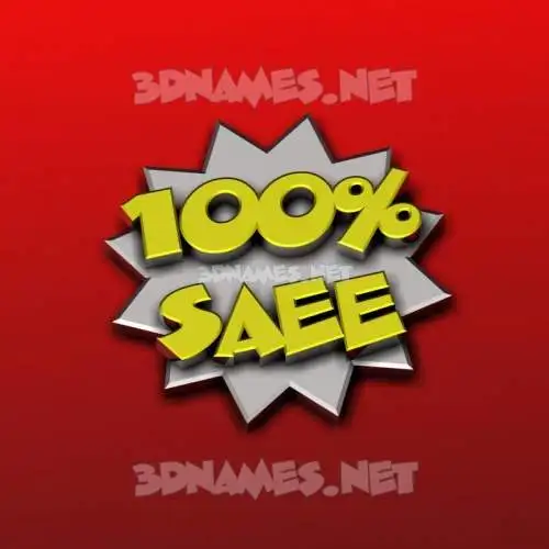 saee in 100 Percent style - 3D name wallpaper