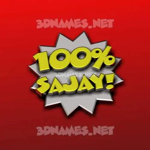 sajay in 100 Percent style - 3D name wallpaper sajay in 100 Percent style - 3D name wallpaper