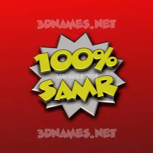 samr in 100 Percent style - 3D name wallpaper samr in 100 Percent style - 3D name wallpaper