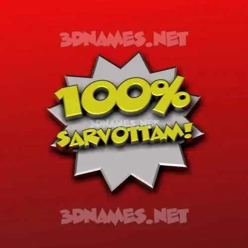 sarvottam in 100 Percent style - 3D name wallpaper sarvottam in 100 Percent style - 3D name wallpaper