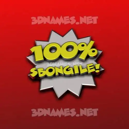 sbongile in 100 Percent style - 3D name wallpaper sbongile in 100 Percent style - 3D name wallpaper