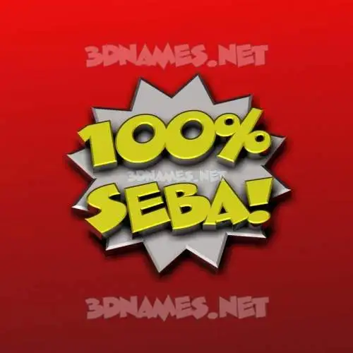 seba in 100 Percent style - 3D name wallpaper seba in 100 Percent style - 3D name wallpaper