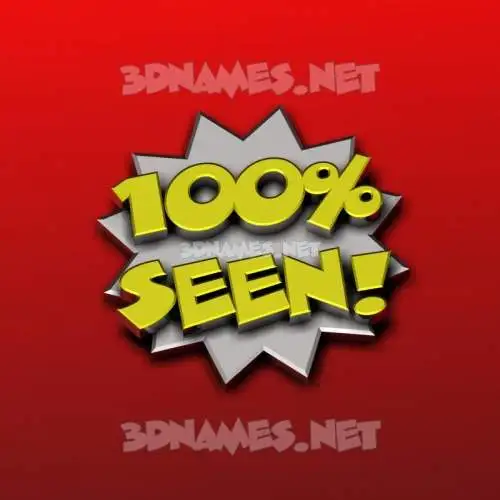 seen in 100 Percent style - 3D name wallpaper seen in 100 Percent style - 3D name wallpaper