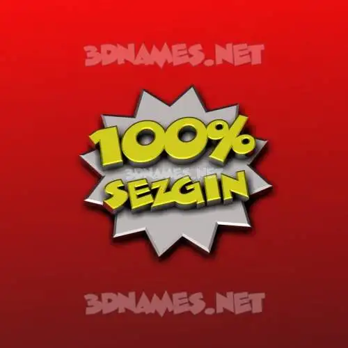 sezgin in 100 Percent style - 3D name wallpaper sezgin in 100 Percent style - 3D name wallpaper