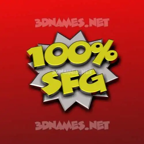 sfg in 100 Percent style - 3D name wallpaper sfg in 100 Percent style - 3D name wallpaper