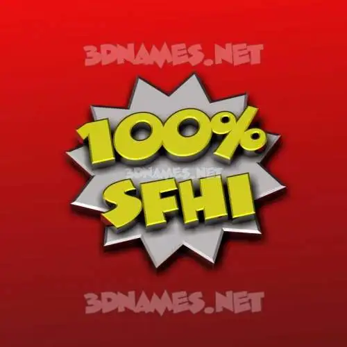 sfhi in 100 Percent style - 3D name wallpaper sfhi in 100 Percent style - 3D name wallpaper