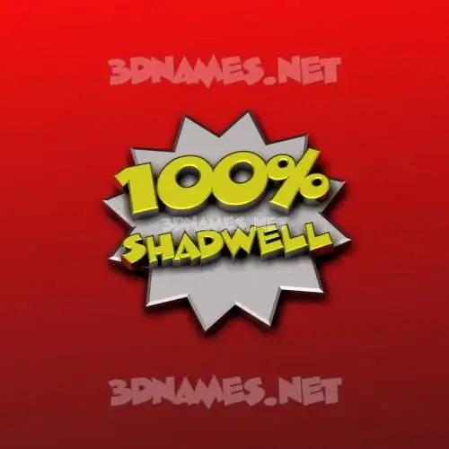 shadwell in 100 Percent style - 3D name wallpaper shadwell in 100 Percent style - 3D name wallpaper