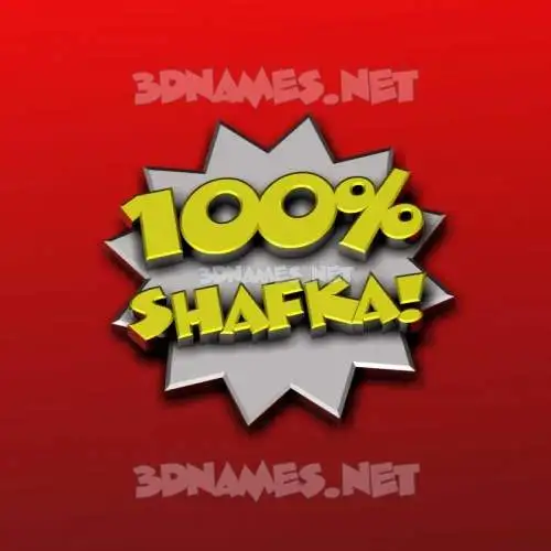 shafka in 100 Percent style - 3D name wallpaper shafka in 100 Percent style - 3D name wallpaper