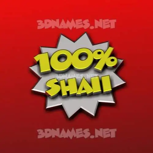 shaii in 100 Percent style - 3D name wallpaper shaii in 100 Percent style - 3D name wallpaper