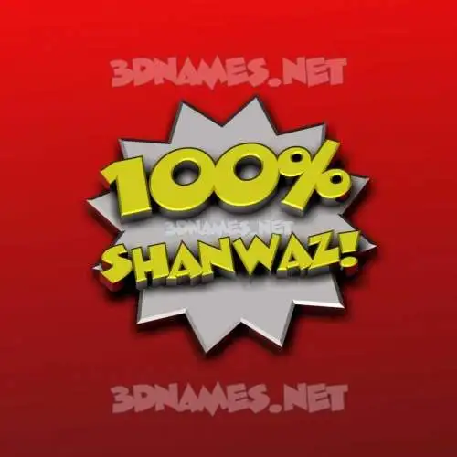 shanwaz in 100 Percent style - 3D name wallpaper shanwaz in 100 Percent style - 3D name wallpaper