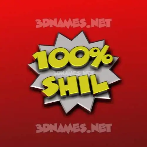 shil in 100 Percent style - 3D name wallpaper shil in 100 Percent style - 3D name wallpaper