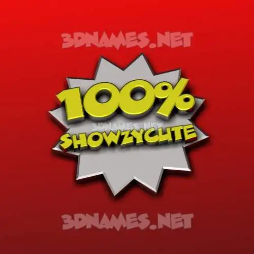 showzycute in 100 Percent style - 3D name wallpaper showzycute in 100 Percent style - 3D name wallpaper