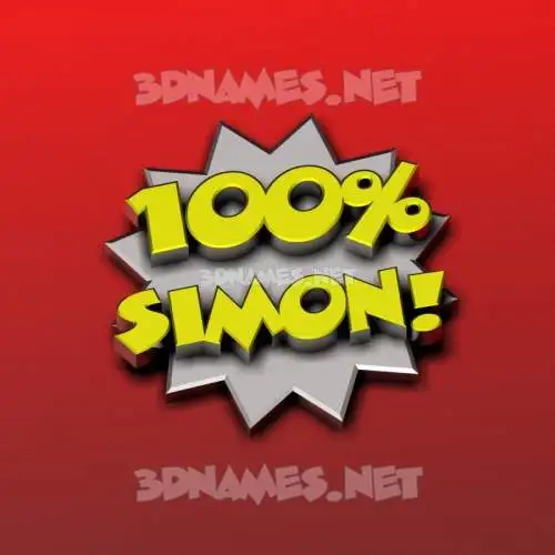 simon in 100 Percent style - 3D name wallpaper simon in 100 Percent style - 3D name wallpaper
